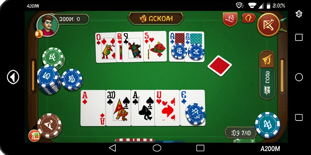 Tampilan gameplay Gaple yang mengasyikkan dalam A200M.