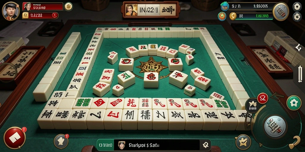 Tampilan menarik dari gameplay Mahjong IN22