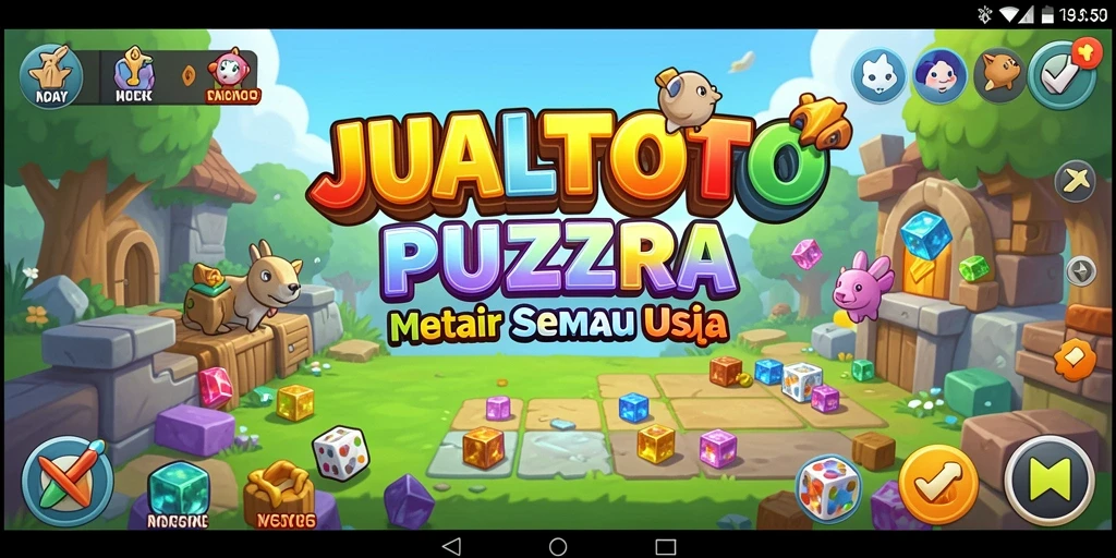 Tampilan gameplay menarik dari JUALTOTO dengan berbagai teka-teki.