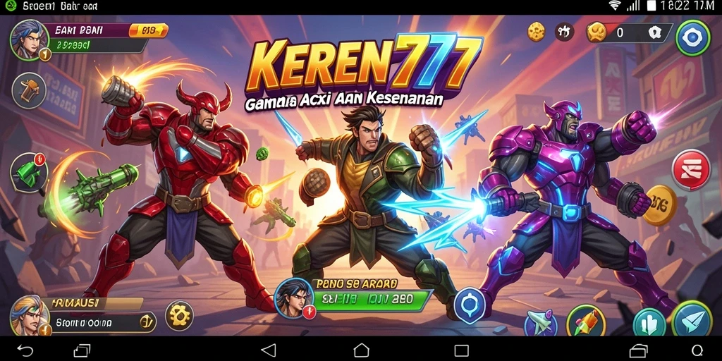 Tangkapan layar permainan KEREN777 dengan aksi seru dan grafis menawan.