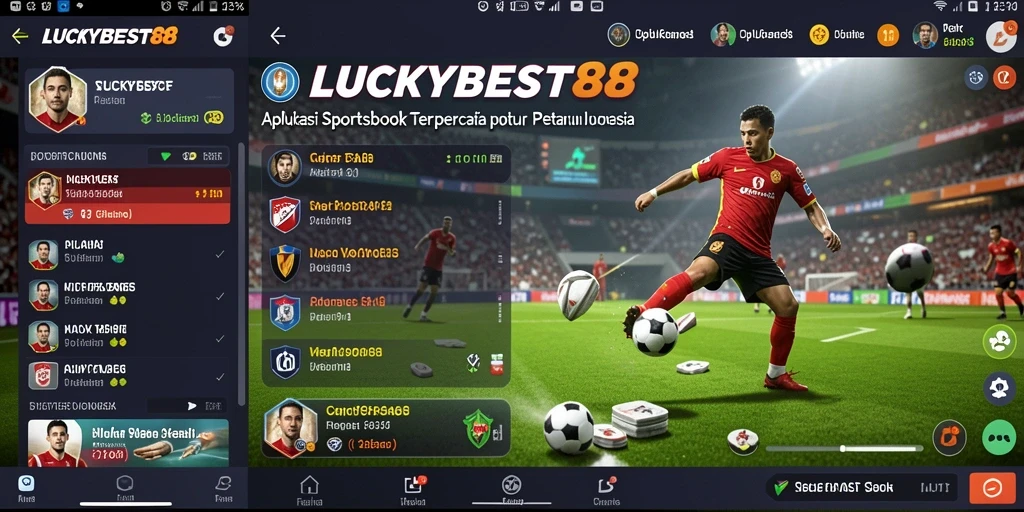 Tampilan utama LUCKYBEST88 dengan berbagai opsi taruhan olahraga.