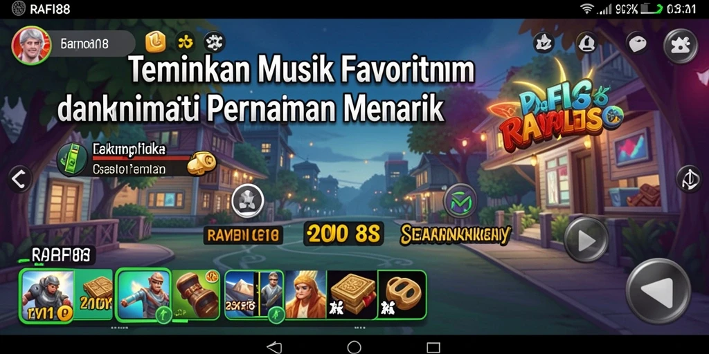 Tampilan menarik screenshot gameplay <strong>RAFI88</strong> dengan berbagai mode permainan musik.