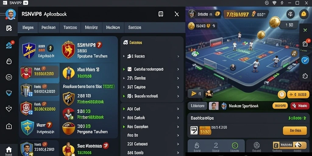 Tampilan menarik dan interaktif dari gameplay Sportsbook RSNVIP8.