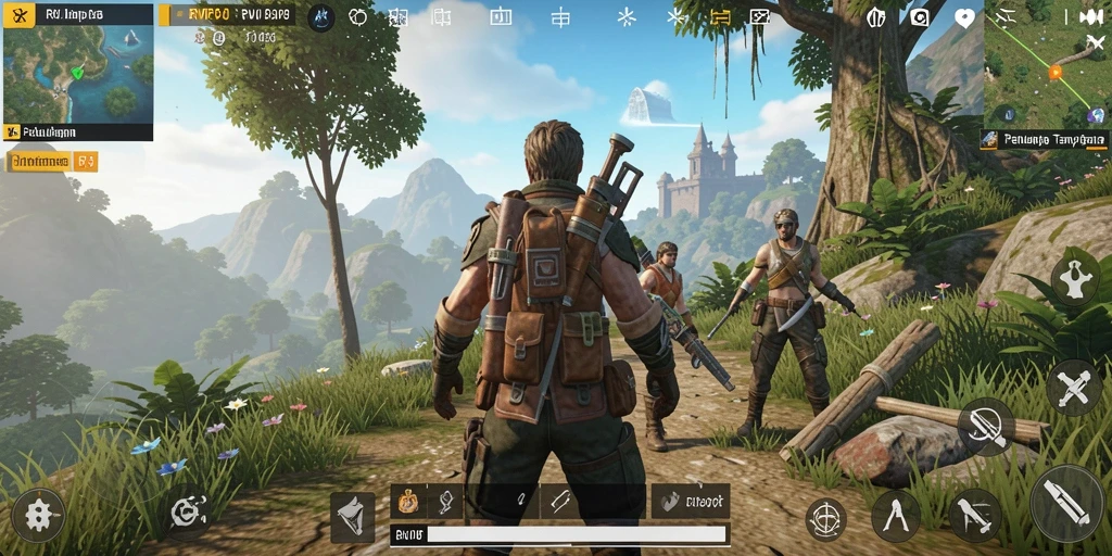 Screenshot RVIP5 menampilkan gameplay Open World yang menakjubkan.