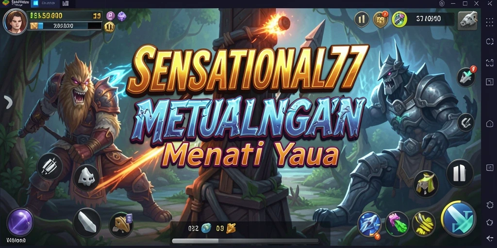 Screenshot SENSATIONAL77 menampilkan aksi seru dalam petualangan.