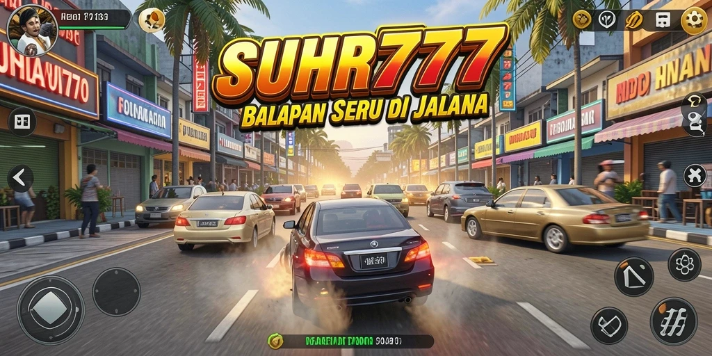 Screenshot gameplay balapan seru di SUHU777