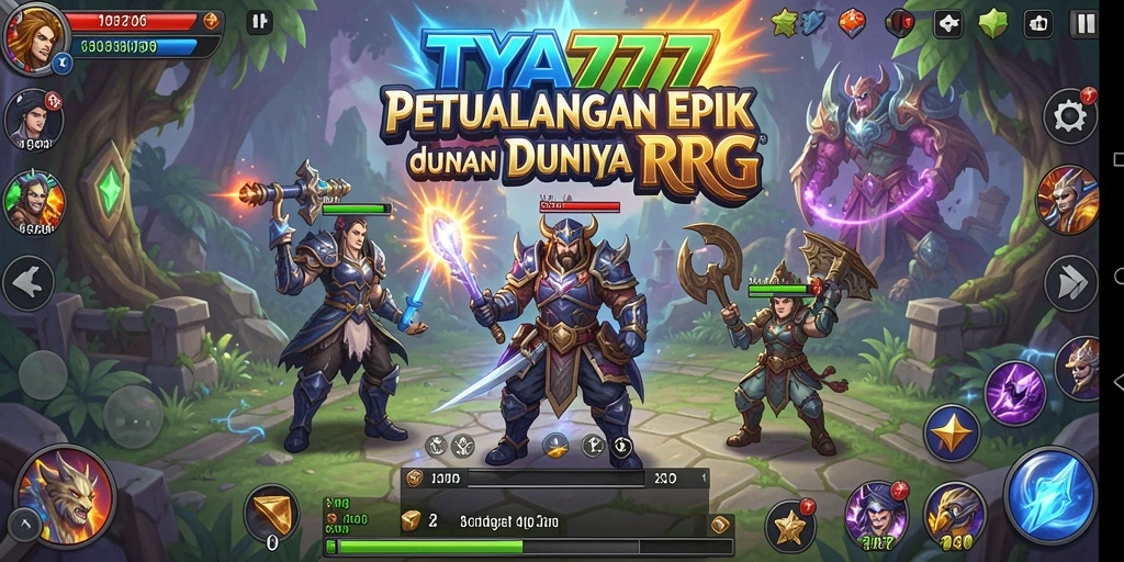 Gameplay epik TYA777 dengan karakter dan monster menakjubkan.